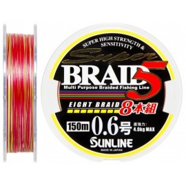Pintas valas Sunline Super Braid5 PE8 Multicolor 150m