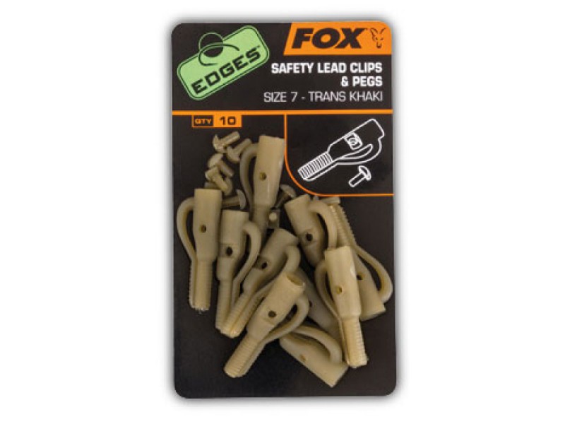 FOX EDGES™ Safety Lead Clips & Pegs