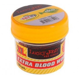 Uodo trūklio lervos Lucky John Extra Blood Worm XL