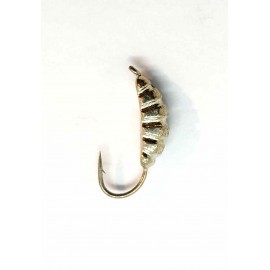 Volframinė avižėlė "Lerva su kilpute" 4mm 2