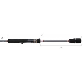 SPININGAS TAILWALK SALTY SHAPE DASH TIPRUN 72ML 2.18m 55g 2