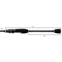 Spiningas Tailwalk Salty shape Dash Micro Gamer S76UL 2.29m 3-18g