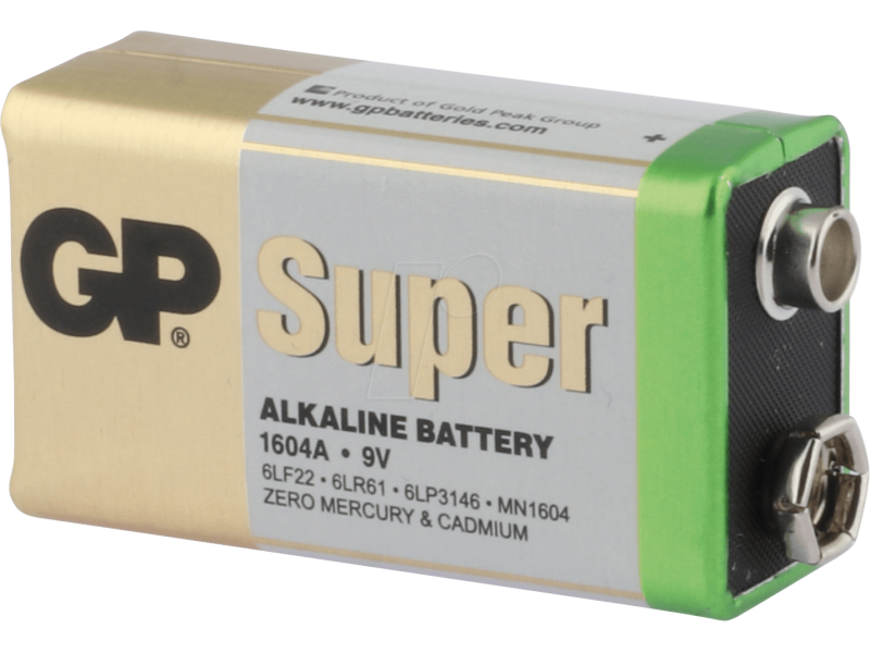 Baterija GP Super Alkaline 9V 1604A