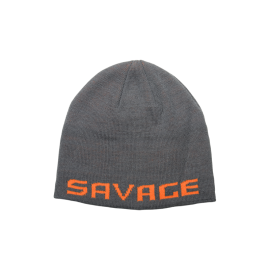 Kepurė Savage Gear Logo Beanie Rock Grey/Orange