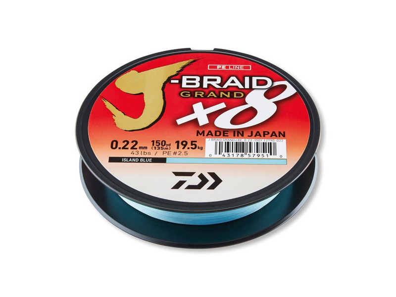 Pintas Valas Daiwa J-Braid Grand X8 Blue