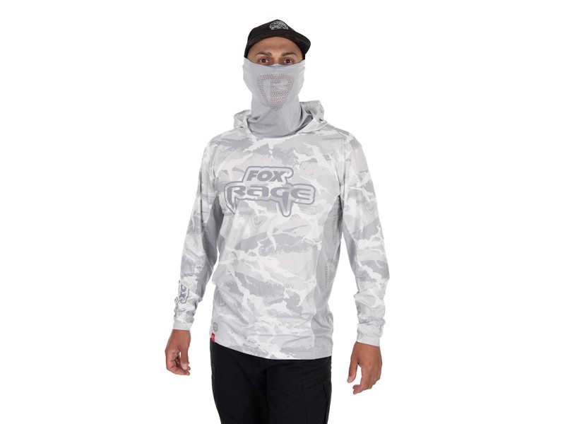 Fox Rage UV Hooded Light Camo Top