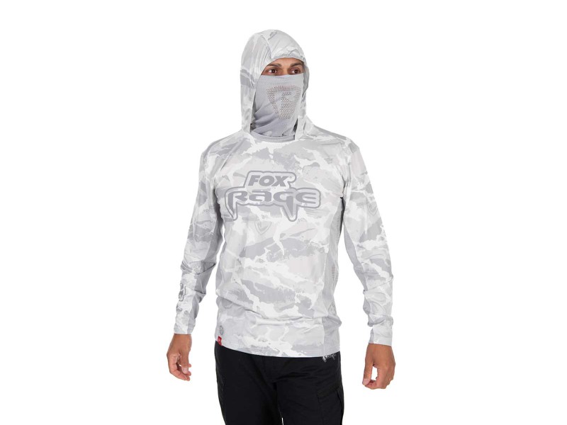 Fox Rage UV Hooded Light Camo Top