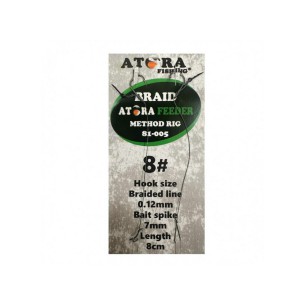 Pavadėliai Atora Braid Method Rig 8cm (Nr.10-6) 2vnt/pak