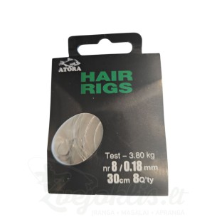 Pavadėliai Atora Hair Rigs Su Kilpute Mono Valu 30cm...
