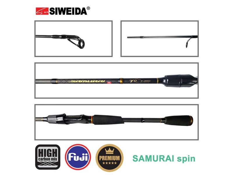 Spiningas Siweida SAMURAI 2.10m 4-17g