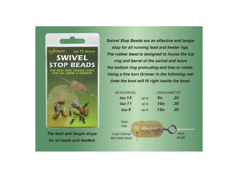 Drennan Swivel Stop Beads 8vnt. (S-L)
