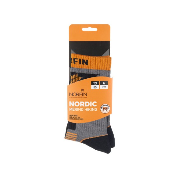 Kojinės Norfin Nordic Merino Hiking Crew T3A
