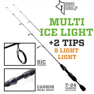 Meškerytė Iron Wolf MULTI ICE LIGHT 75cm