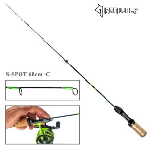 Žieminė meškerėlė IRON WOLF S-SPOT-C 60cm HI CARBON