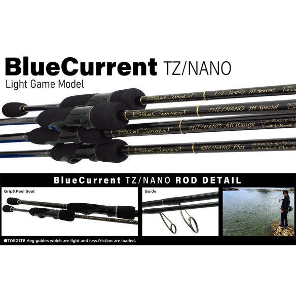 Spiningas Yamaga Blanks Blue Current 93/TZ Nano All Range 2,82m 3-21g